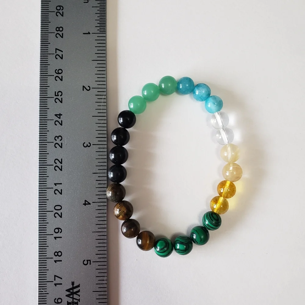 Natural Stone stratchy Bracelet, Attract Good Luck Money Health - Picture 8 of 8